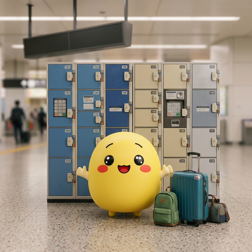 Shinjuku Station coin lockers
